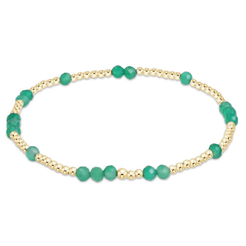 Hope unwritten gemstone bracelet- Green Onyx